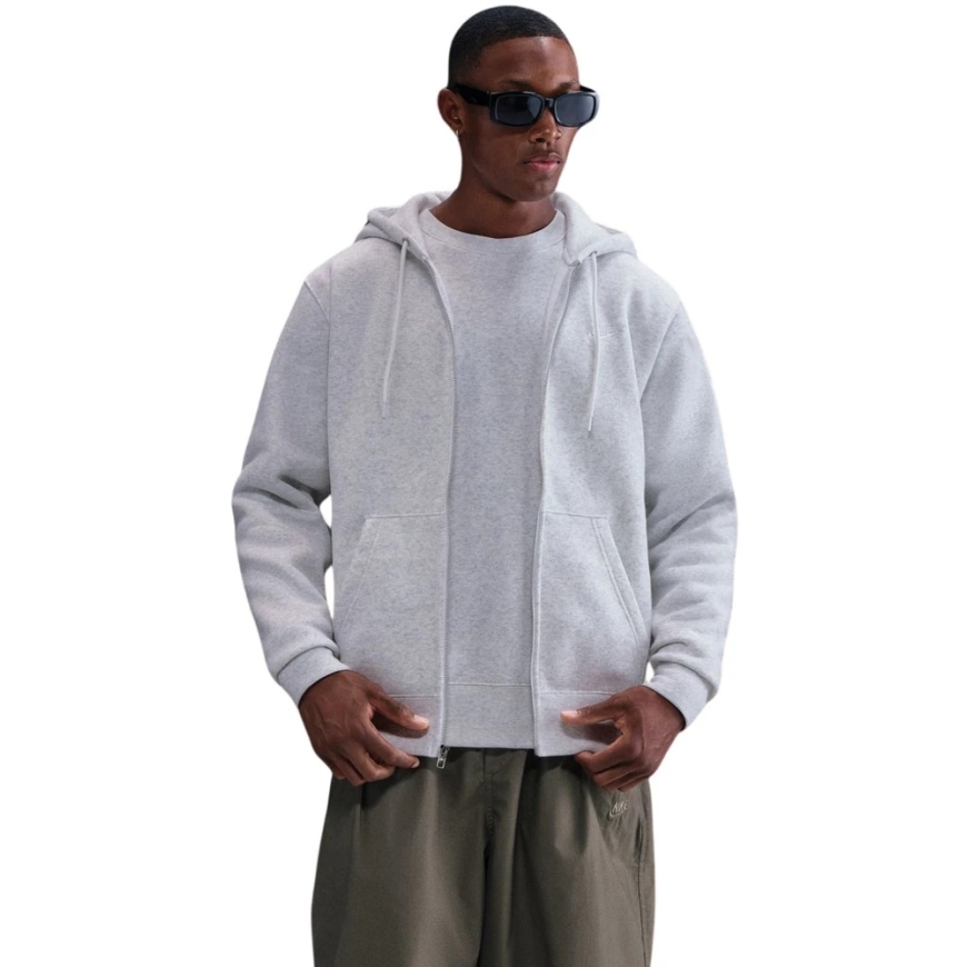 Miesten huppari Nike Club BB FZ Hoodie harmaa FN3861 051 (M)
