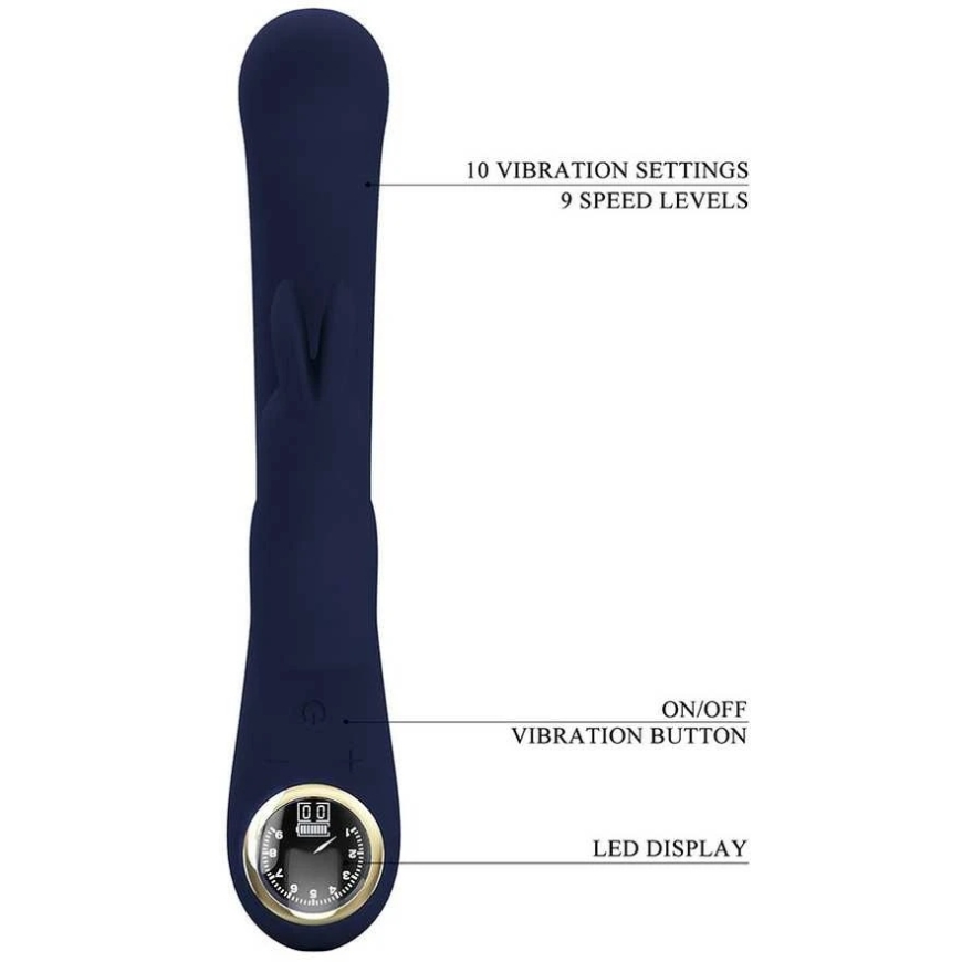 Pretty Love Led PRETTY LOVE - Lamar Sininen, 10 värinätoimintoa, 9 nopeusasetusta – 5