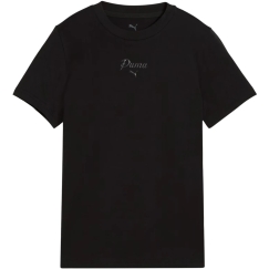 Футболка для детей Puma Ess Script черная 692542 01 (128 см)