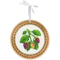 Beldizart krustdūriena uz koka pamatnes "Miniatūra. Vasaras ogas. Mellenes" 10x10 cm SO-132 Beldizart krustdūriena uz koka pamatnes "Miniatūra. Vasaras ogas. Mellenes" 10x10 cm SO-132