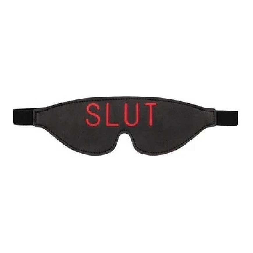 Ouch By Shots Ouch! Blindfold - SLUT - Black