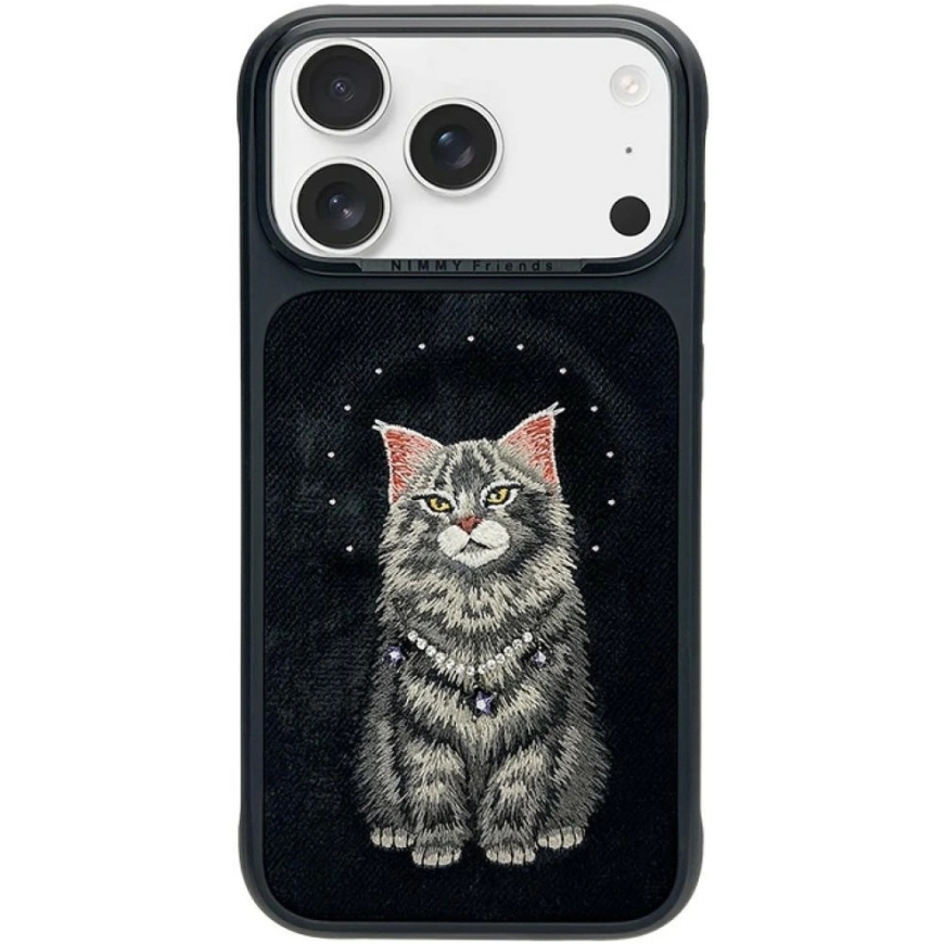 NIMMY case LUCKY FASHION CAT, compatible with MagSafe, designed for IPHONE 18 Pro/17 Pro, black