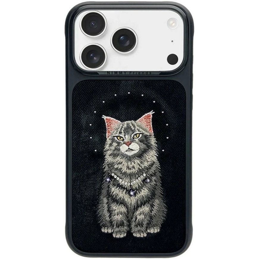 NIMMY kest LUCKY FASHION CAT, ühilduv MagSafe'iga, mõeldud IPHONE 18 Pro/17 Pro jaoks, must – 2