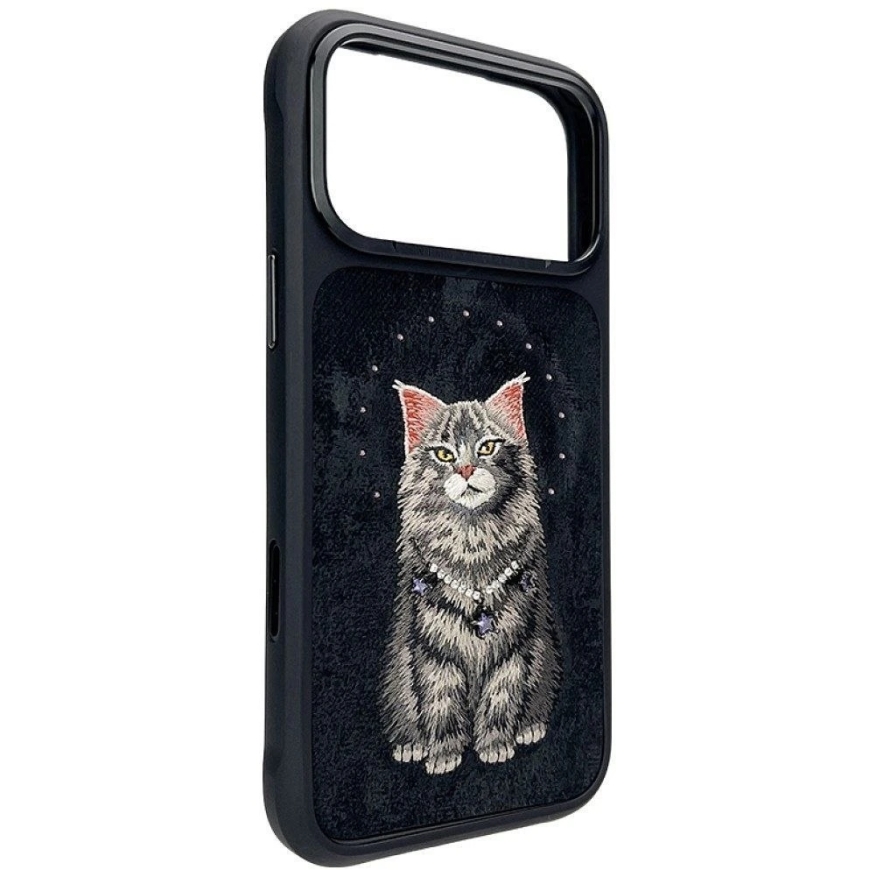 Чехол NIMMY LUCKY FASHION CAT, совместимый с MagSafe, предназначен для IPHONE 18 Pro/17 Pro, черный – 5