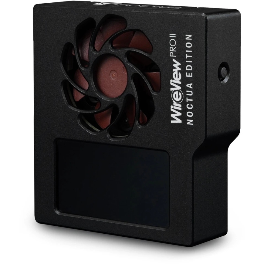 Thermal Grizzly WireView Pro II GPU Noctua Edition, 12V-2x6, TFT-IPS – melns, apgriezts – 2
