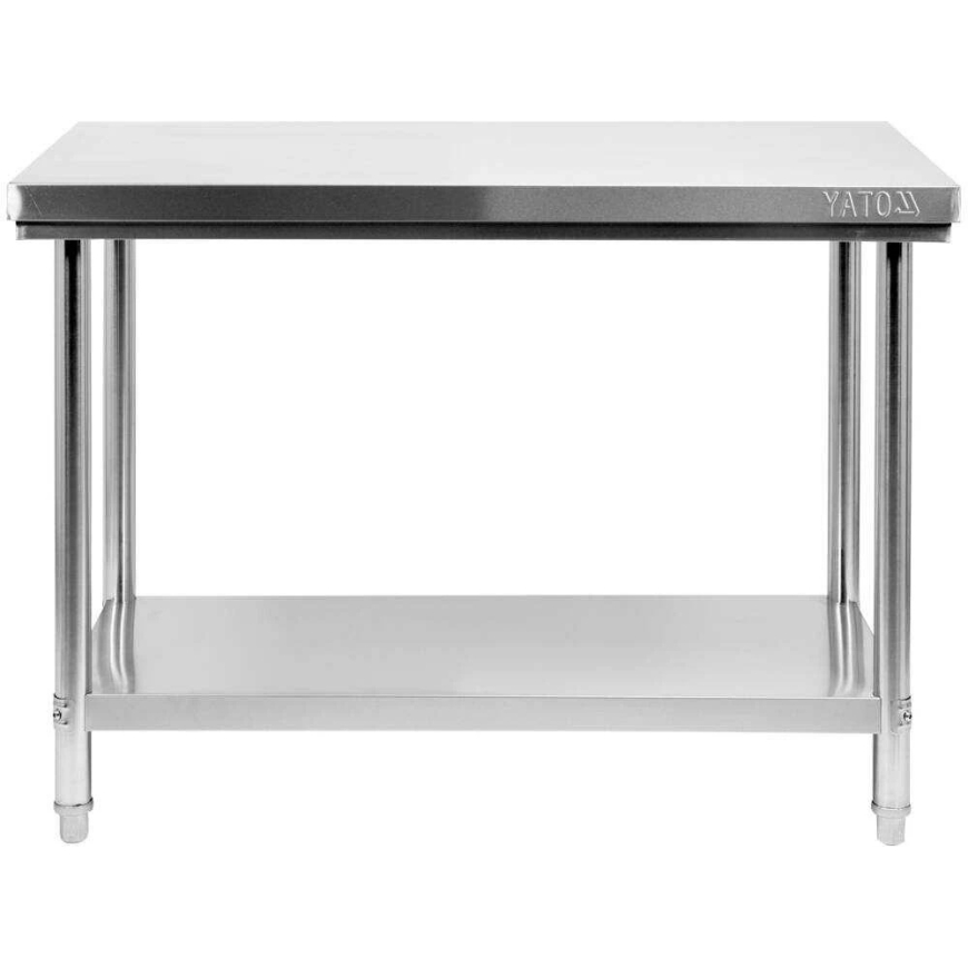 Toya Sa Poland Stainless Steel Work Table with Adjustable Legs, Central Table – 2