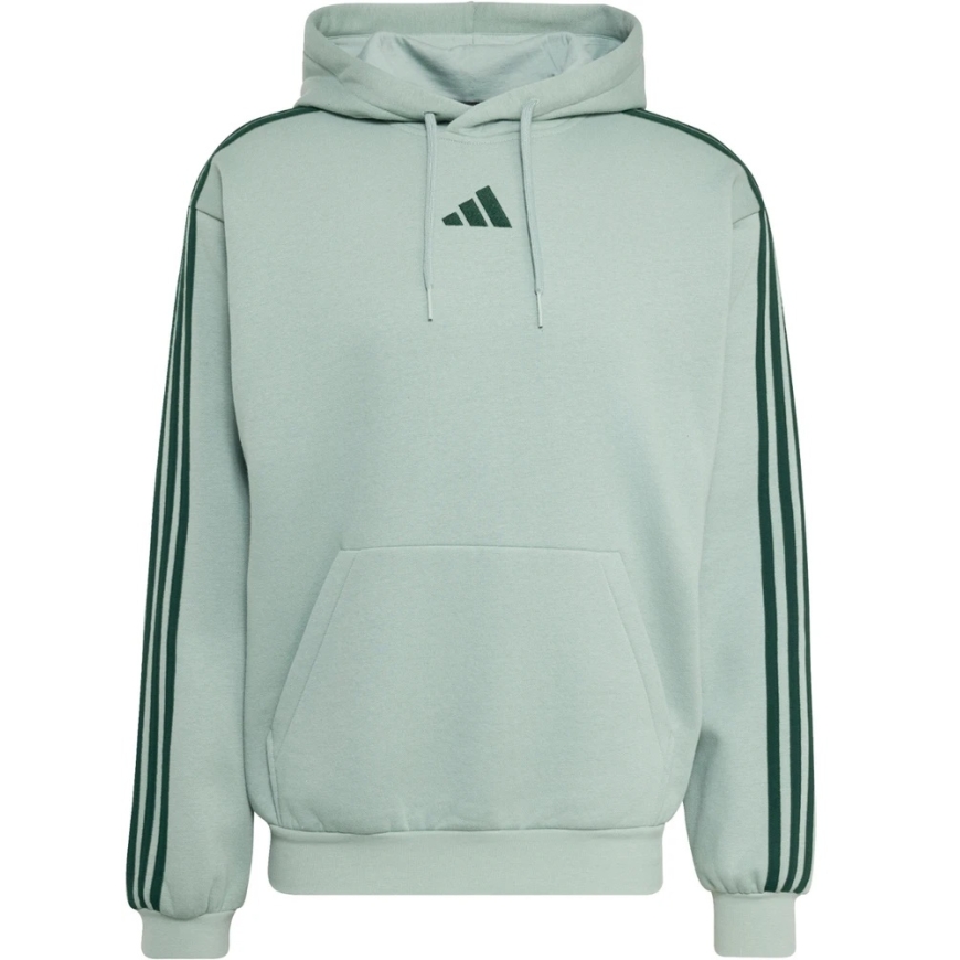 Мужская худи adidas Essentials 3-Stripes из флиса ярко-зеленого цвета KY4172 (XL) – 2