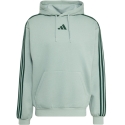 Vīriešu adidas Essentials 3-Stripes flīsa kapuce spilgti zaļa KY4172 (XL) Vīriešu adidas Essentials 3-Stripes flīsa kapuce spilgti zaļa KY4172 (XL)