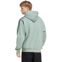 Vīriešu adidas Essentials 3-Stripes flīsa kapuce spilgti zaļa KY4172 (XL) Vīriešu adidas Essentials 3-Stripes flīsa kapuce spilgti zaļa KY4172 (XL)
