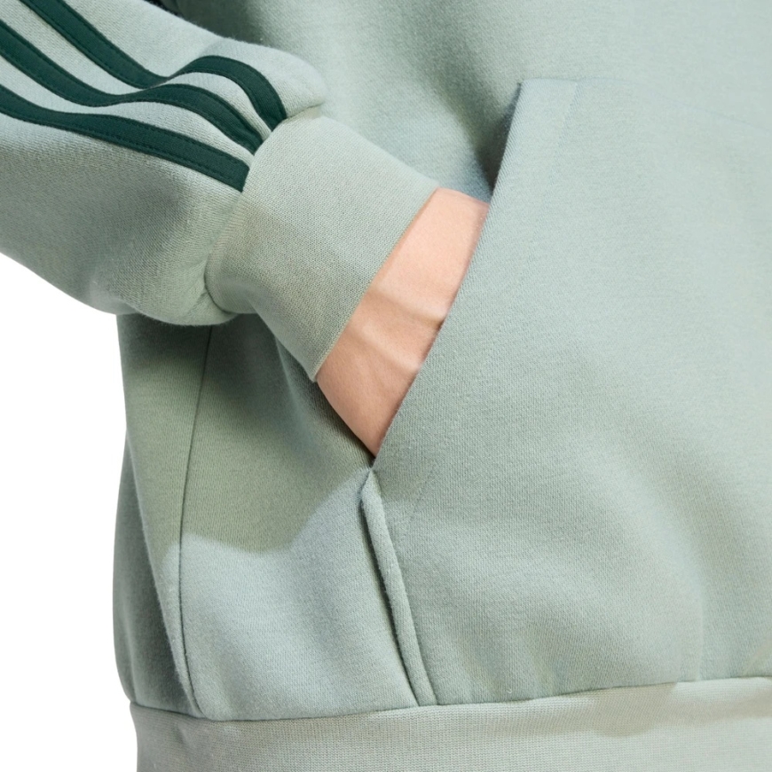 Vīriešu adidas Essentials 3-Stripes flīsa kapuce spilgti zaļa KY4172 (XL) – 5