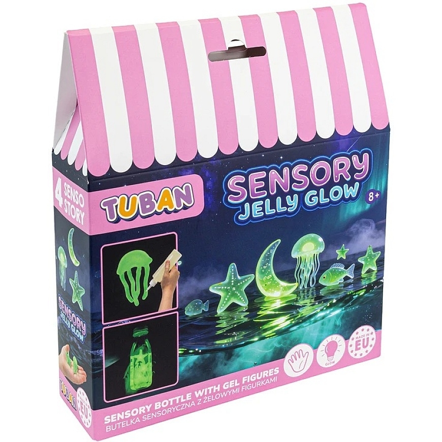 Tuban Sensor Kit – Bottle with Gel Figures (Glows in the Dark) – 4