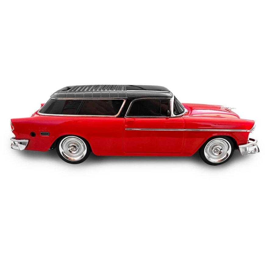 LTC Retro „Bluetooth“ skaļrunis WS-1955, 10 W, FM radio, USB, TF, LED ekrāns, 1500 mAh akumulators, sarkans – 3