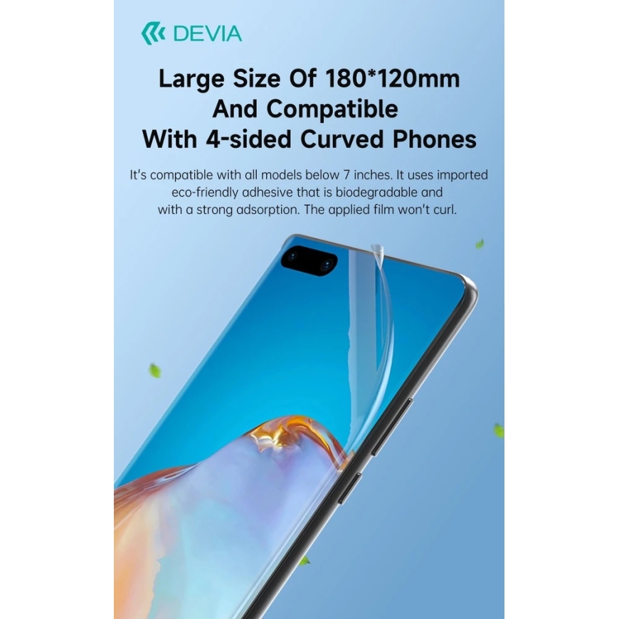 Devia EPU protective film for quick cutting cutting machine, 50 pcs, designed for smartphone LCD screen – 5
