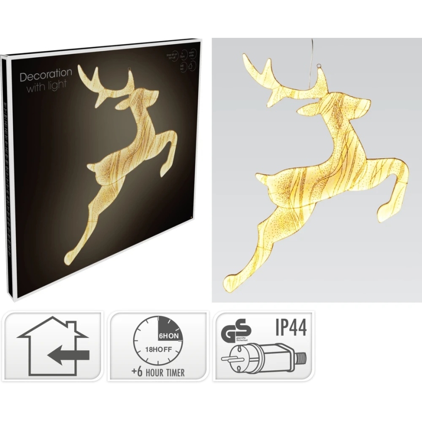 KOOPMAN VALGUSTUSDEKORATSIOON PÕDRAS 79X73CM 540LED Kuldne – 3