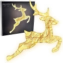 KOOPMAN LIGHT DECORATION REINDEER 79X73CM 540LED Gold KOOPMAN LIGHT DECORATION REINDEER 79X73CM 540LED Gold