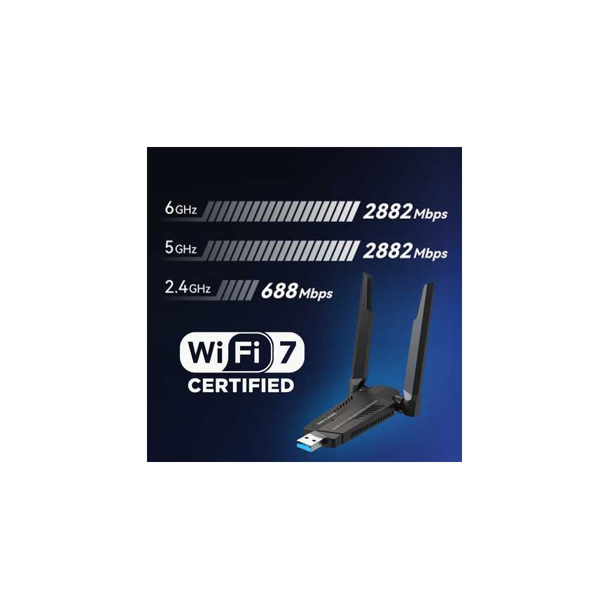 Adapteris Wi-Fi 7 Triband LB-Link BL-WTN6500B BE6500 – 3