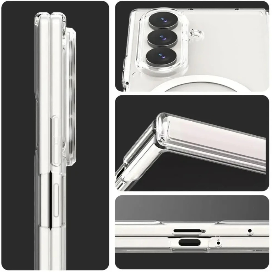 CREAM Case "Araree Duple 360 M for Fold 8" ultra transparent cream – 4