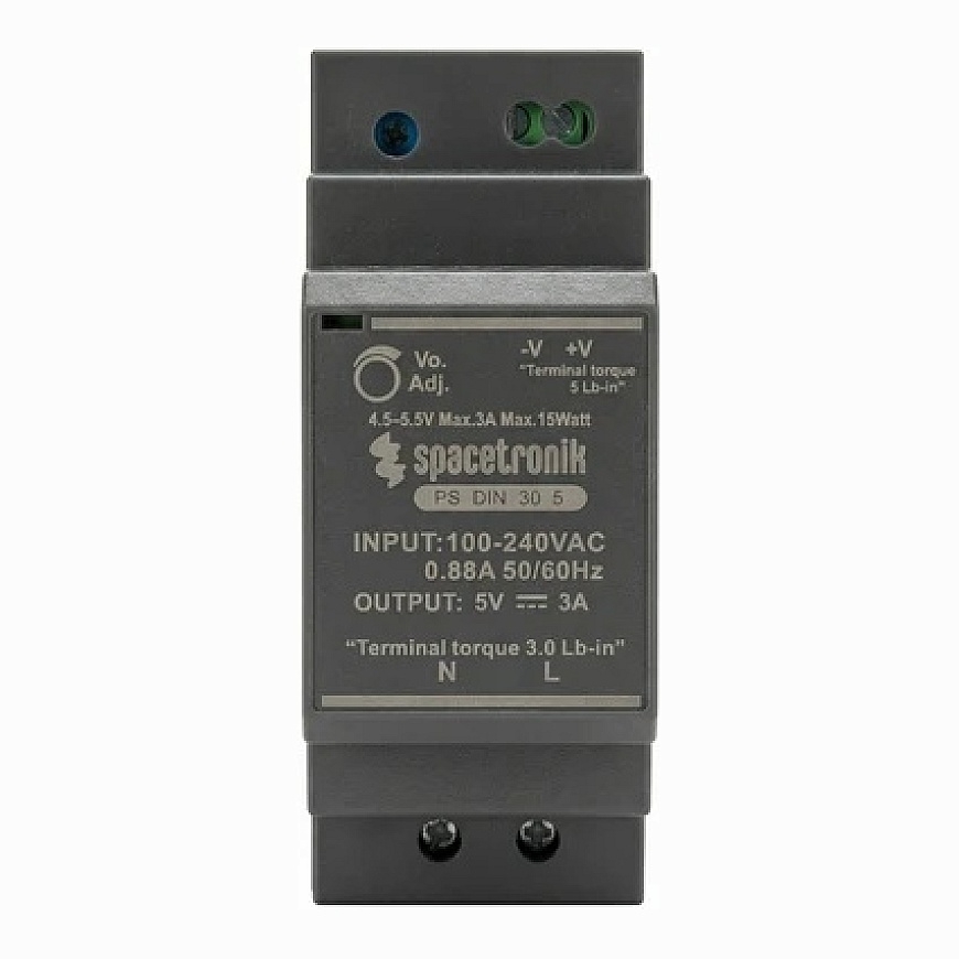 Spacetronik Toiteallikas DIN 30W 5V 3A