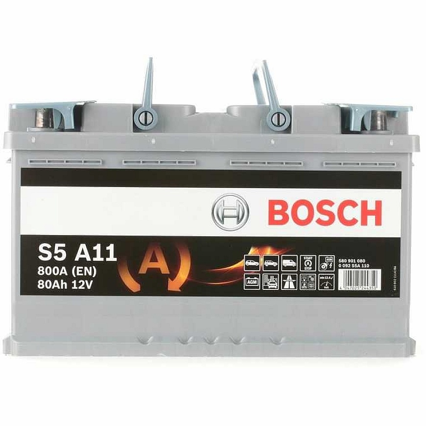 Аккумулятор BOSCH S5A AGM, 80Ah, 800A – 2