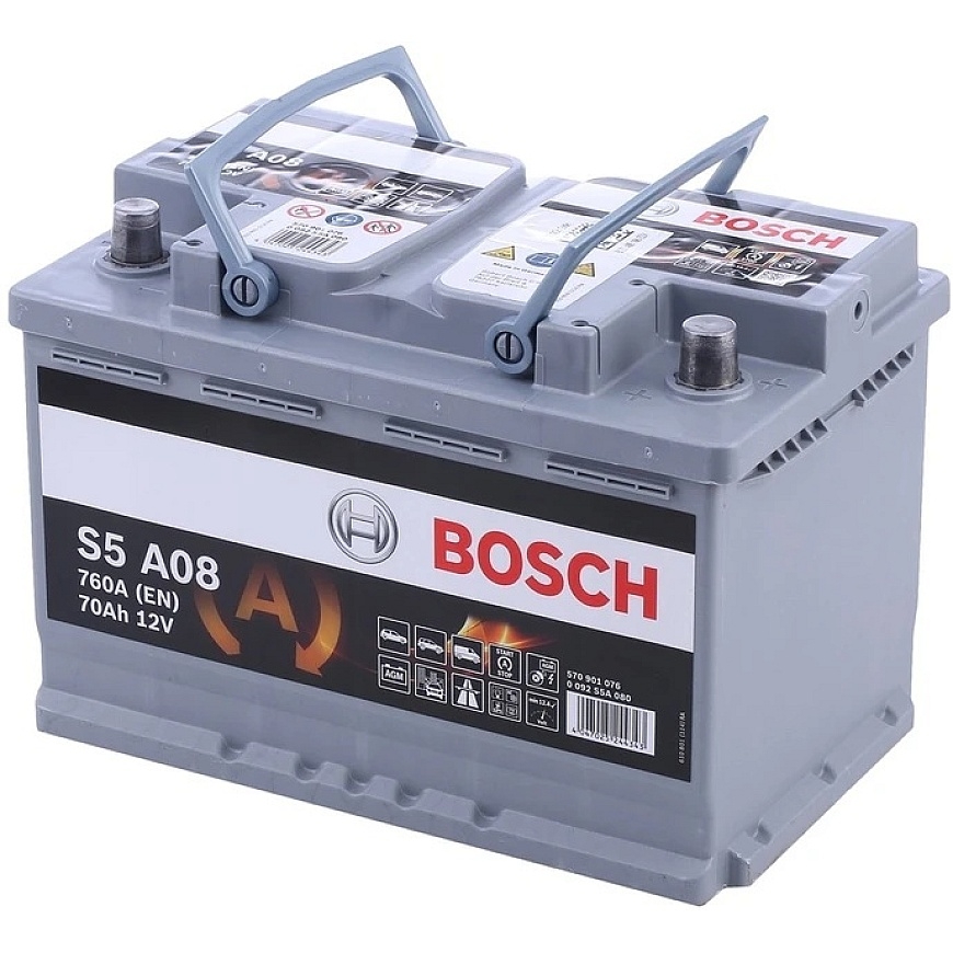 BOSCH S5A AGM aku, 80Ah, 800A – 4