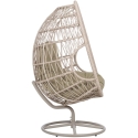 Home4You Cassia Swivel Chair with Rotating Mechanism, 85x85xH151 cm, Sand Color Home4You Cassia Swivel Chair with Rotating Mechanism, 85x85xH151 cm, Sand Color