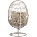 Home4You Кресло «CASSIA» с вращающимся механизмом, 85x85xH151 см, цвета песка Home4You Кресло «CASSIA» с вращающимся механизмом, 85x85xH151 см, цвета песка