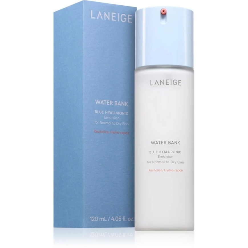 Laneige Водный банк синяя гиалуроновая эмульсия увлажняющая эмульсия для нормальной и сухой кожи, 120 мл – 2