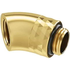 „Barrow Dazzle“ adapters, 45 grādi, G1/4 collu vīriešu pieslēgvieta uz G1/4 collu vīriešu pieslēgvietu, rotējošs, zelta krāsa