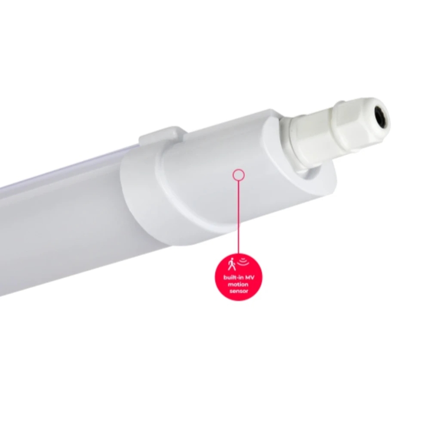 Led Line Lite Hermetic LED Light with MW Motion Sensor TRI-PROOF, 230Vac, 45W, 5400lm, 150cm, IP65, 4000K, LINIX