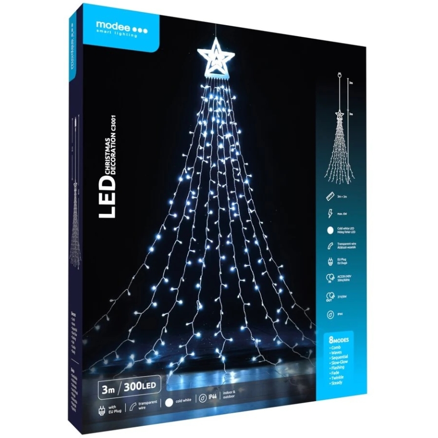 LED Light - Modee ML-C3001 300 LED 6 m Star Cold White – 3