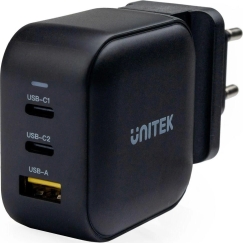 UNITEK P1108ABK 66W PD QC 3.0 Mustan