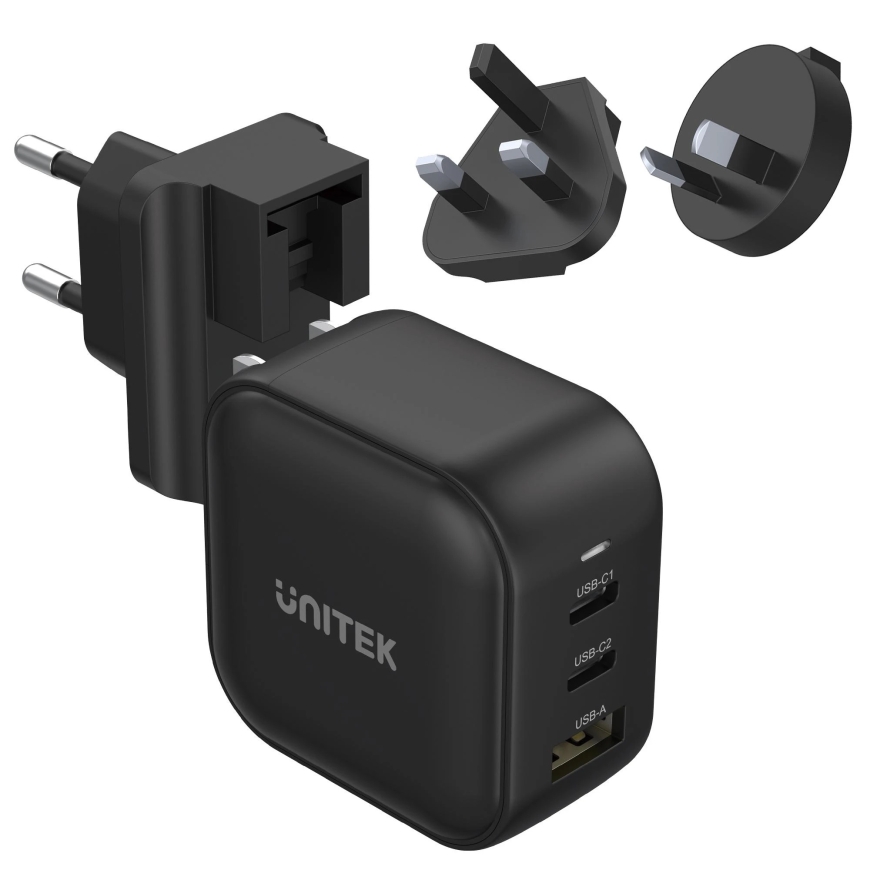 UNITEK P1108ABK 66W PD QC 3.0 Mustan – 5