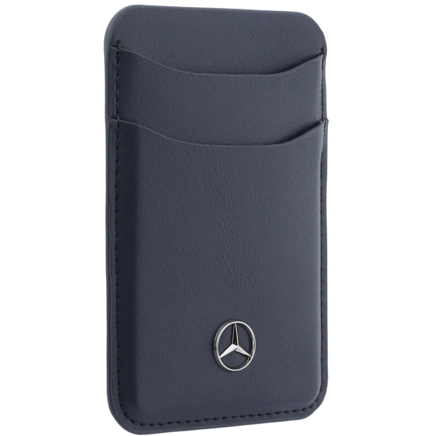 Магнитный Чехол для Карт Mercedes Кожаный Темно-Синий – 4