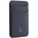 Magnetic Card Wallet Case Mercedes Leather Dark Blue Magnetic Card Wallet Case Mercedes Leather Dark Blue