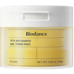 Biodance Vita Niacinamide Gel Toner Pads, 60 pcs