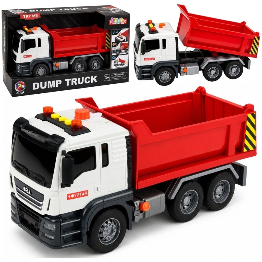 Lean Toys Pöörlev Tipp Valge-Punane – 4