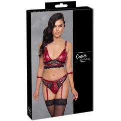 Cottelli Bondage krūštura un apakšbiksīšu komplekts Bra Set Bondage XL