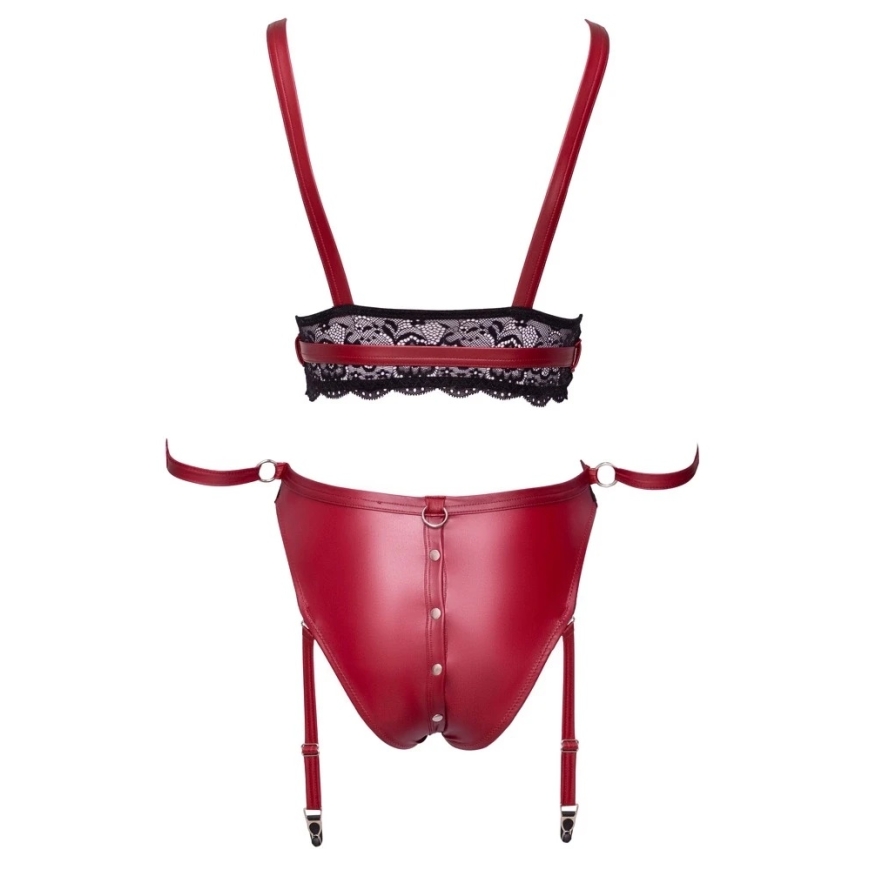 Cottelli Bondage rinnahoidja ja aluspükste komplekt Bra Set Bondage XL – 5