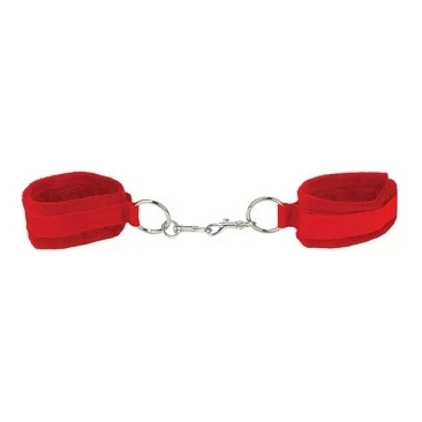 Ouch By Shots Velcro Cuffs Raudona
