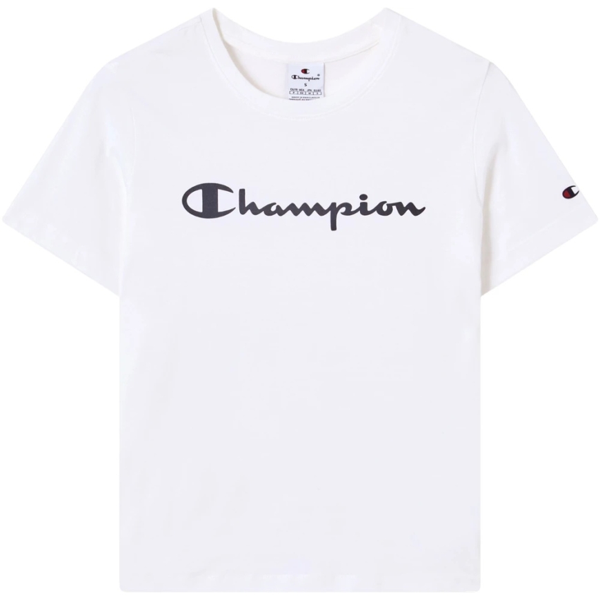 Sieviešu T-krekls Champion Īsām Piedurknēm Balts 118428 WW001 (2XL) – 2