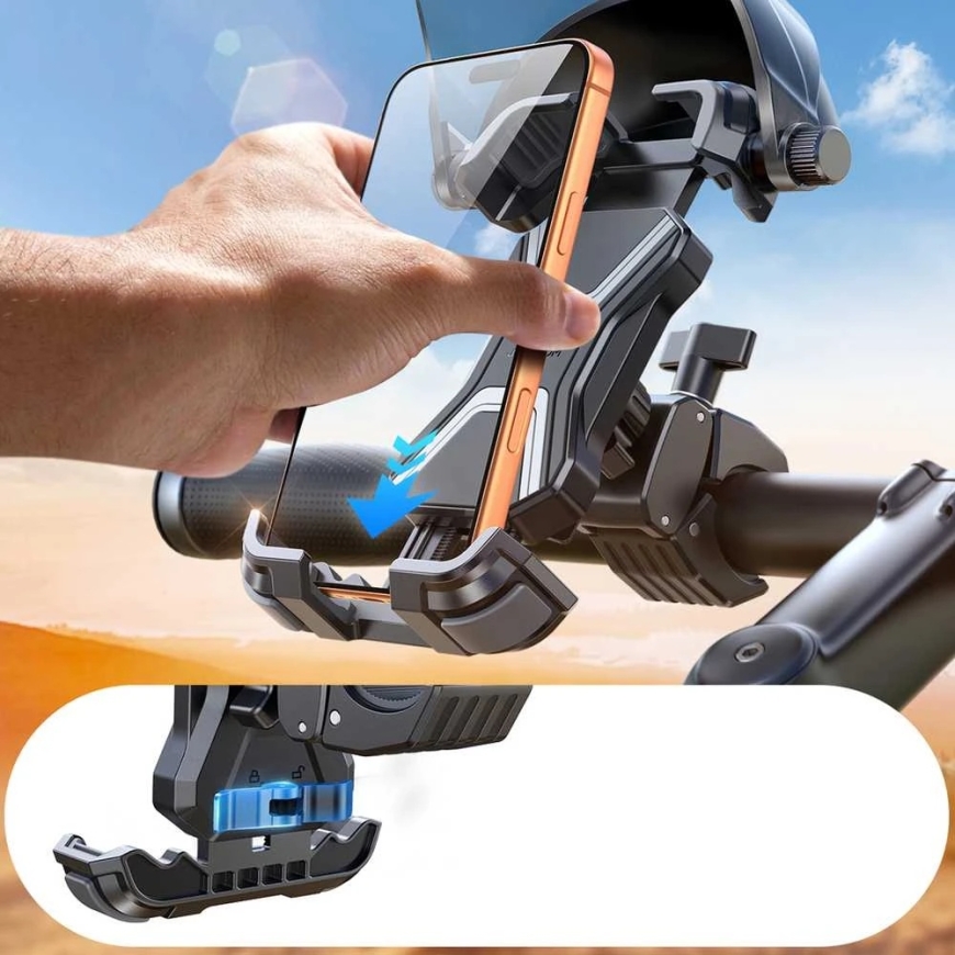 Joyroom JR-ZS528 bicycle holder with sunshade - Black – 4
