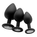 Ouch By Shots Diamond Butt Plug - Regular, Black Ouch By Shots Diamond Butt Plug - Regular, Black