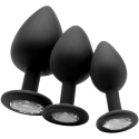 Ouch By Shots Diamond Butt Plug - Regular, Black Ouch By Shots Diamond Butt Plug - Regular, Black