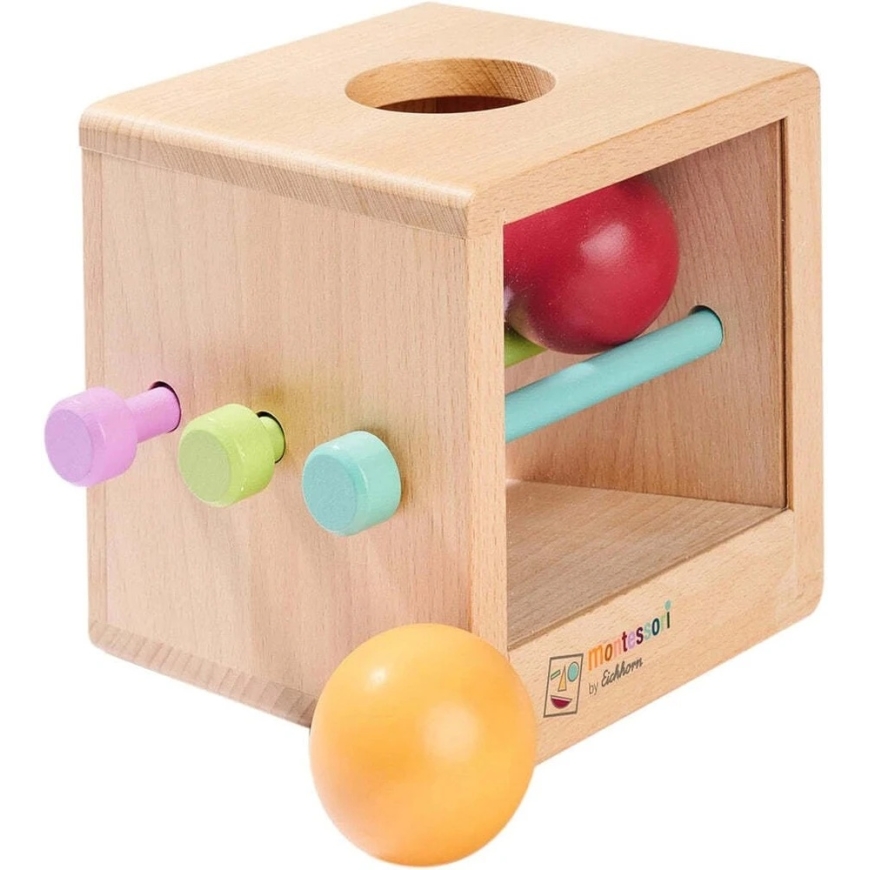 Eichhorn Montessori Wooden Cube with Balls Puzzle for Children, 6 Pieces – 5