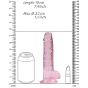 Realrock By Shots Realrock Dildo pink with strong suction cup pink orgasm 19cm Realrock By Shots Realrock Dildo pink with strong suction cup pink orgasm 19cm