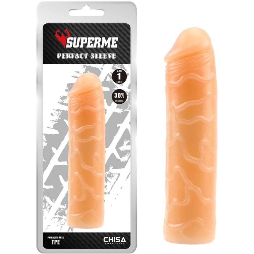 Super Me Realistic penis extension sleeve +2.5 cm
