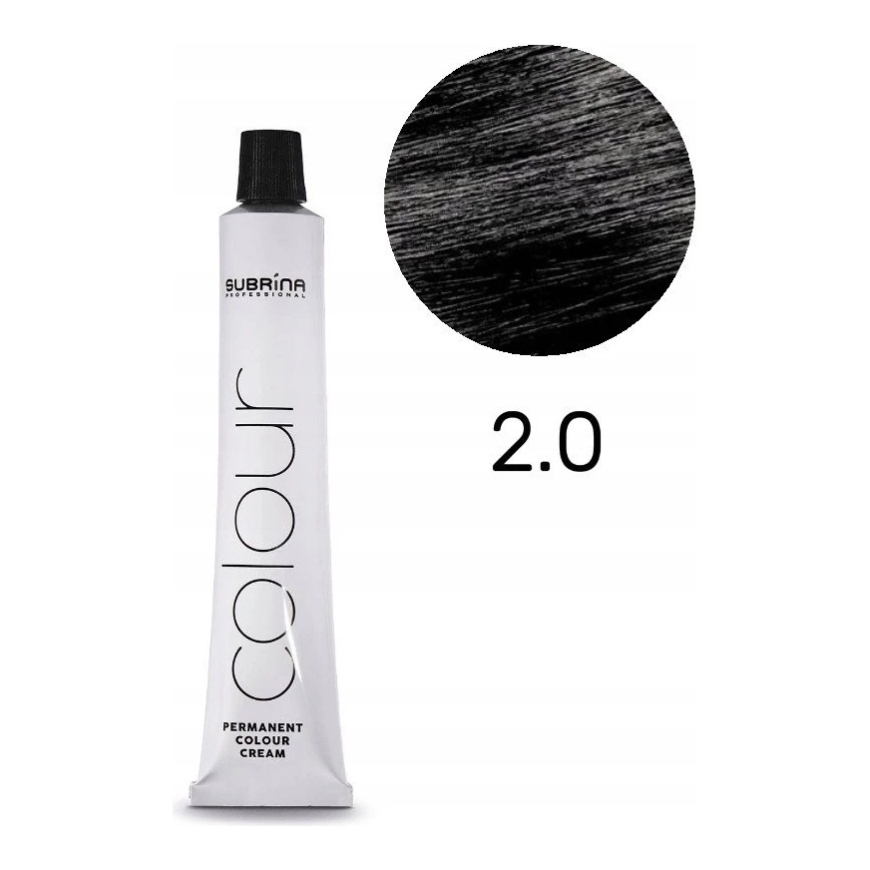 Subrina Professional, Essential Colour, püsivad juuksevärvid, 2/0 must, 100 ml naistele – 3