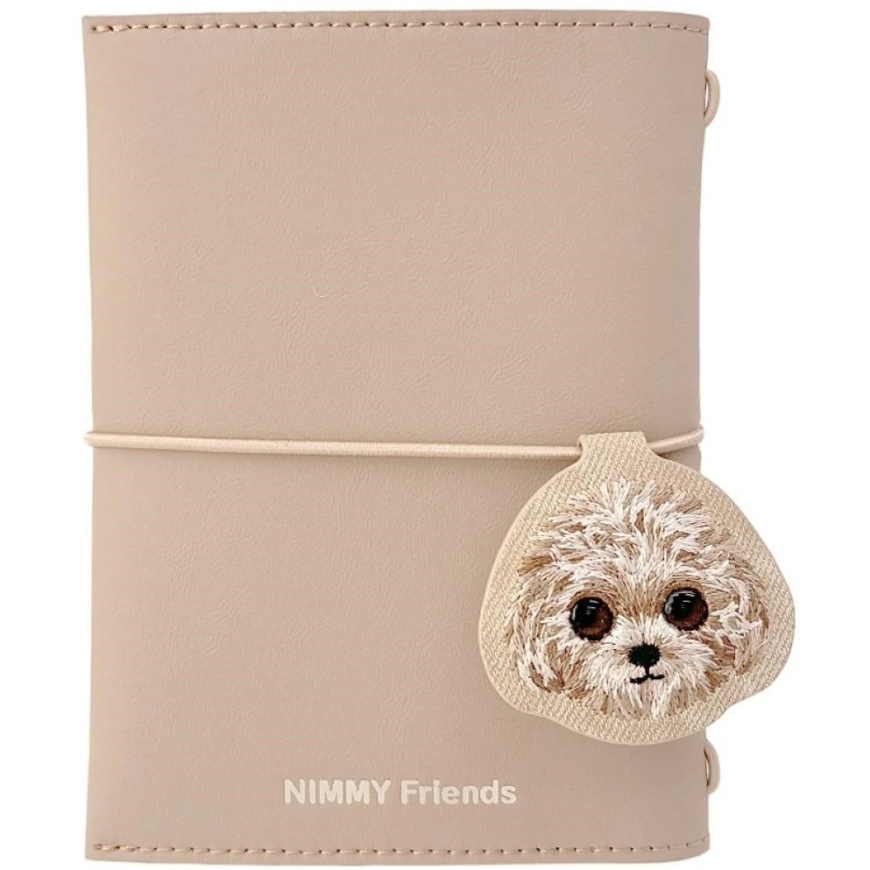 Pieņemšanas grāmatiņa + pildspalva, 2-in-1 komplekts Nimmy New Big-Eye Cute Pets 2.0 suns, brūns
