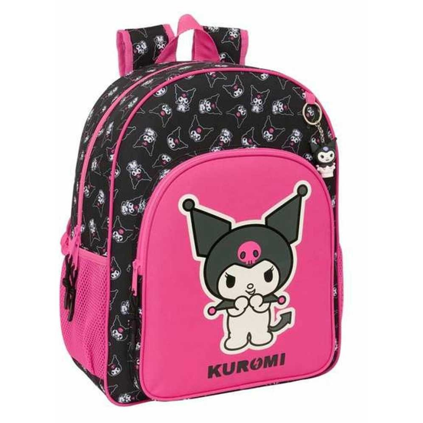 Safta School Backpack Kuromi Black Fuchsia 33 x 42 x 14 cm