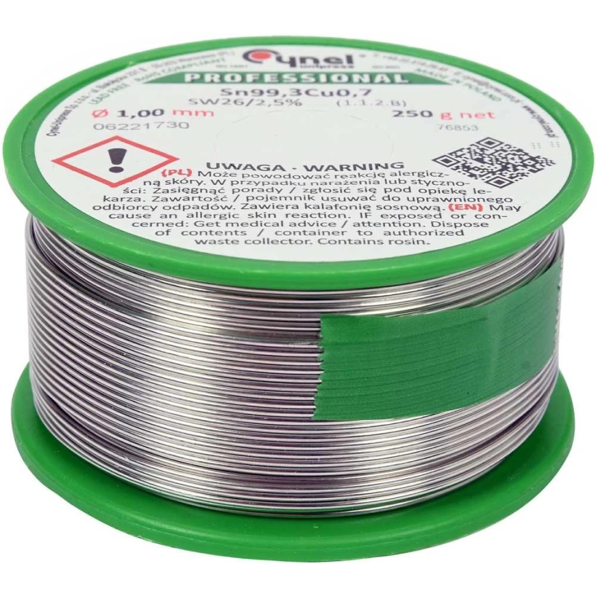 Toya Sa Poland Lydmetalis be švino | Ø 1.0 mm | 250g (76853) – 2